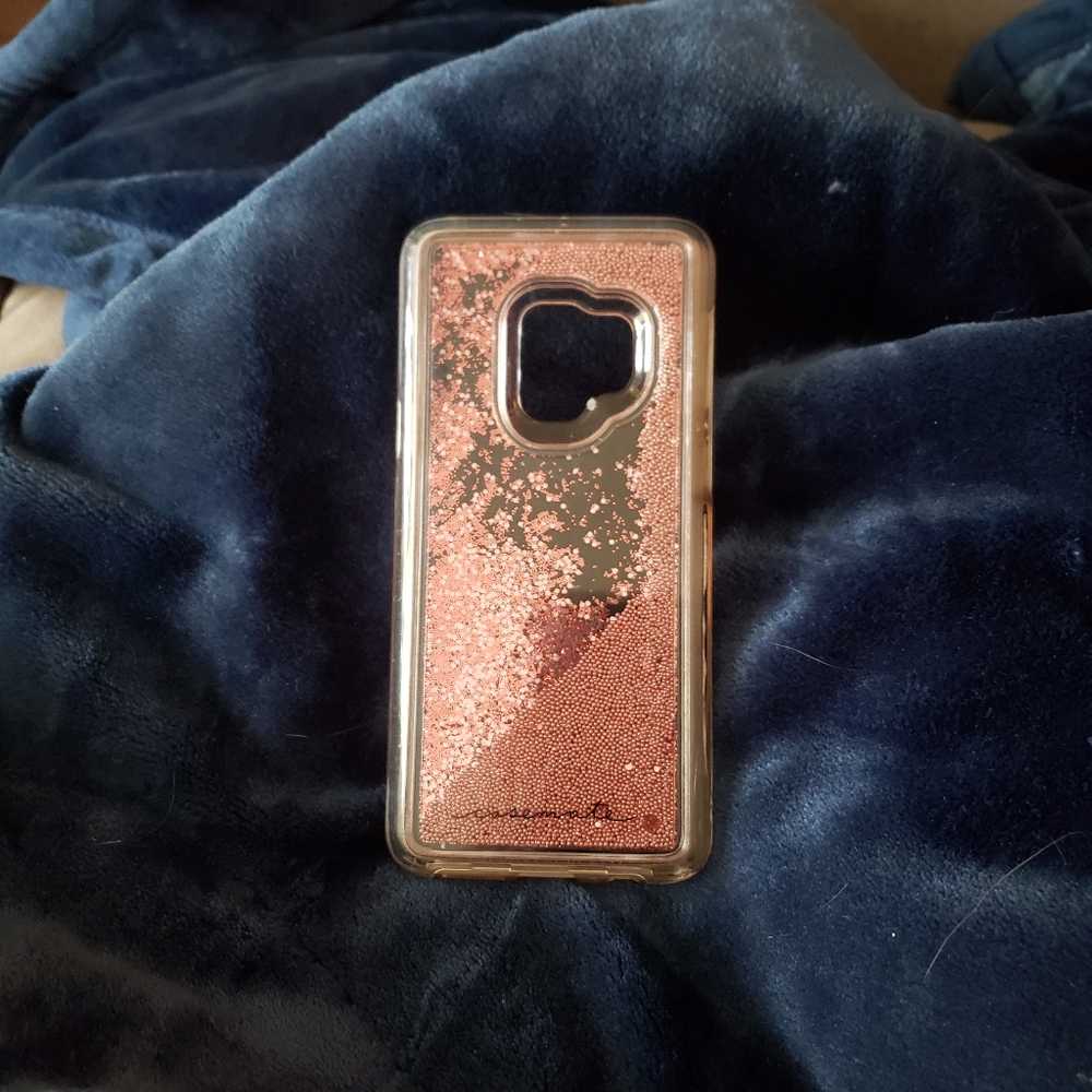 CASEMATE GALAXY S9 FLOWING PINK GLITTER $12